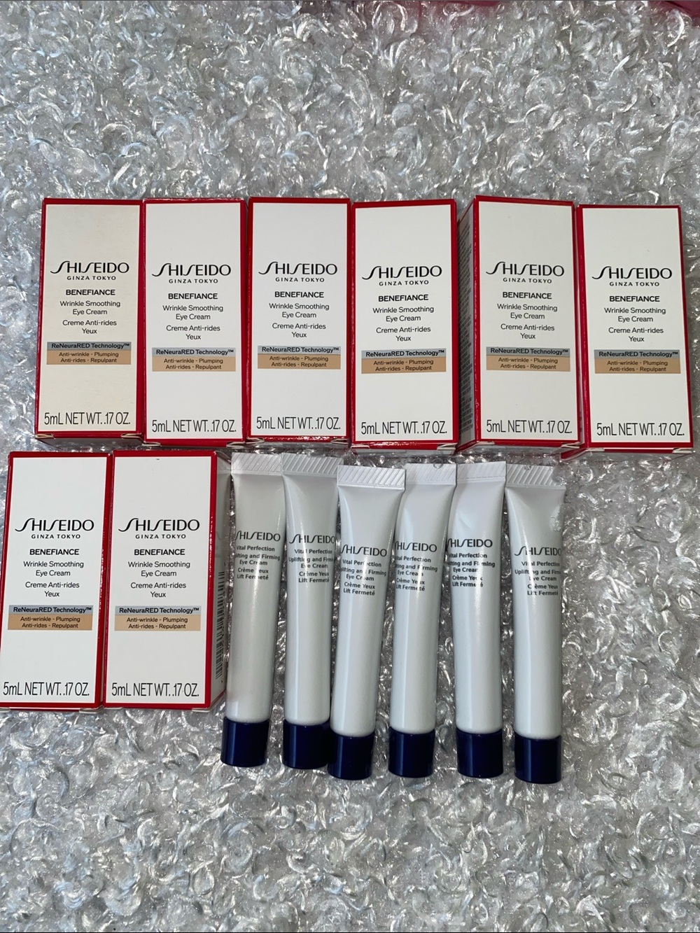Shiseido Benefiance Wrinkle Smoothing Eye Cream - White (5 mL Tubes)